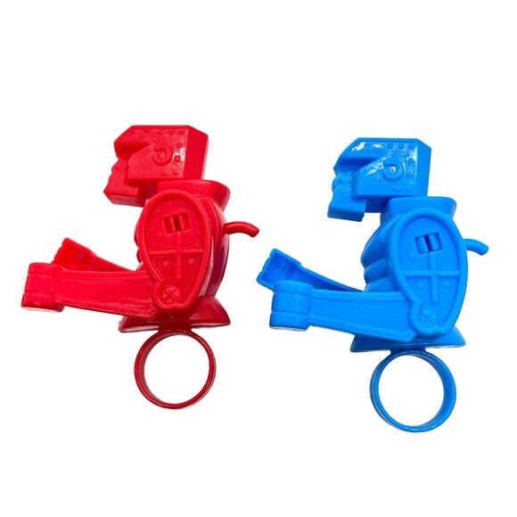 Rock Em' Sock Em' Robot Rings 2.5" Tall Plastic Figure 2004 Mattel Tara Toy Set - Picture 5 of 12